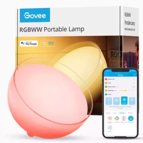 Govee Ambient / múdra LED lampička na batériu / 12W / 350lm / BT / Wi-Fi / RGBWW (H6058301)