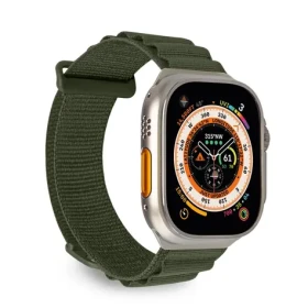 Puro Extreme tmavo zelená / Remienok pre Apple Watch / 42/44/45/49 mm / Nylon (PUAW44EXTREMEDKGRN)