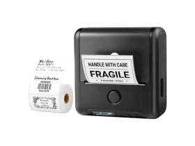 Phomemo Prenosná tlačiareň štítkov M200 čierna / 203 dpi / termotlačiareň / Bluetooth / USB (M200-BK)