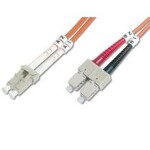 Digitus Fiber Optic Patch Cord, LC to SCMultimode 50/125 µ, Duplex Length 3M (4016032249412)