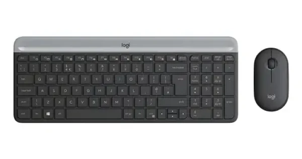 Logitech MK470 Slim grafitová / Set klávesnice s myšou / Bezdrôtový / ES layout (920-009198)