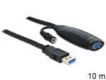 Delock predlžovací kábel USB 3.0 A samec - samica / aktívna / 10m (83415)
