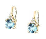 Morellato Pozlátené visiace náušnice s kubickými zirkónmi Tesori SAIW307