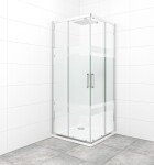 Sprchovací kút štvorec 80x80 cm SAT TEX SATBKTEXQ80CRS SATBKTEXQ80CRS
