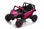 Mamido Mamido Elektrické autíčko Buggy Madman ružové | UTV-MX 4x4 | EVA kolesá | 12V 10Ah | EKO koža