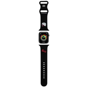 Hello Kitty Silicone Kitty Head Strap čierna / Remienok / Apple Watch 42/44/45/49mm