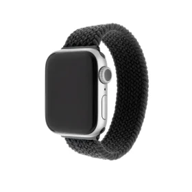 FIXED Nylon Strap Elastický nylonový remienok pre Apple Watch 42 amp; 44mm veľkosť XL čierna (FIXENST-434-XL-BK)