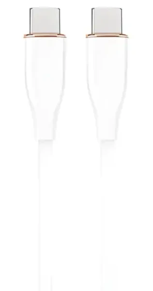 Gembird USB-C (M) - USB-C (M) biela / Dátový kábel / PD 60W / 480 Mbps / 1,5 m (CC-USB2S-CMCM-1.5M-W)