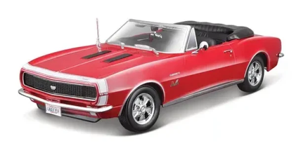 Maisto 1967 Chevrolet Camaro SS 396 Convertible červená