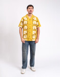 Patagonia M's Tidal Threads Camp Shirt Future Flowers: Honey Gold L