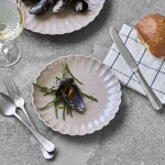 House Doctor Dezertný tanier Scallop Rose