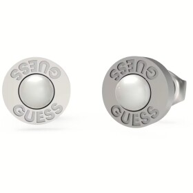 Guess Oceľové náušnice s umelou perlou Edgy Styles JUME04067JWSTWIT/U