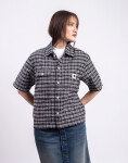 Carhartt WIP W' S/S Michigan Shirt Kander Check, Black M