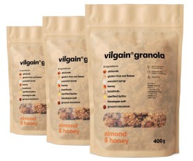 Vilgain Granola – 3× Mandle & med 400 g