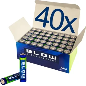 Alkalická batéria AAA LR03 Super Alkaline 40 ks / Batéria / Mikrotužková / Jednorazová (82-595#)