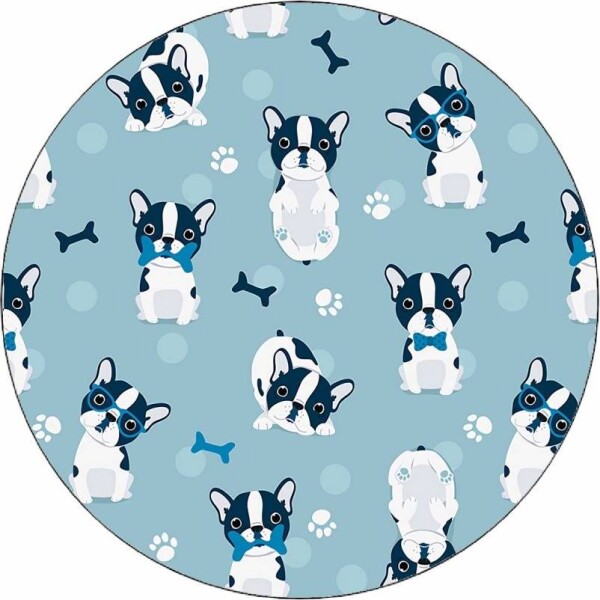 Jedlý papier roztomilí buldočci 19,5 cm - Pictu Hap - Pictu Hap