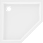 MEXEN - Flow+ päťboká sprchová vanička 100 x 100, biela lesk 46P101010H