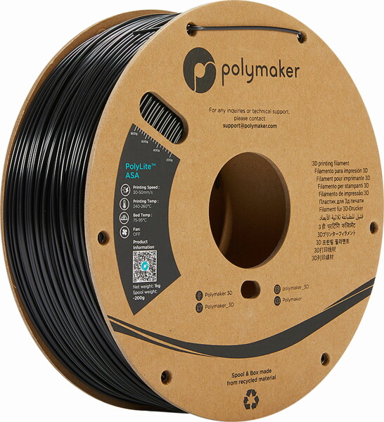 PolyLite ASA 1,75 mm Polymaker čierna 1 kg