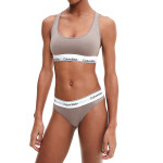 Dámske tangá Modern Cotton Nat QF7050E-5R4 - Calvin Klein L