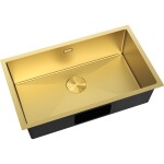 MEXEN - Trixo oceľový drez 1-bowl 750 x 440 mm, zlatá 6415751000-55