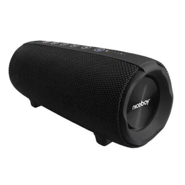 Niceboy RAZE 3 Titan čierna / Prenosný Bluetooth reproduktor / 50W / BT amp; USB-C amp; microSD amp; 3.5mm jack / IP67 / 5000mAh (raze-3-titan)