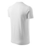 Tričko s výstrihom do V unisex biele L