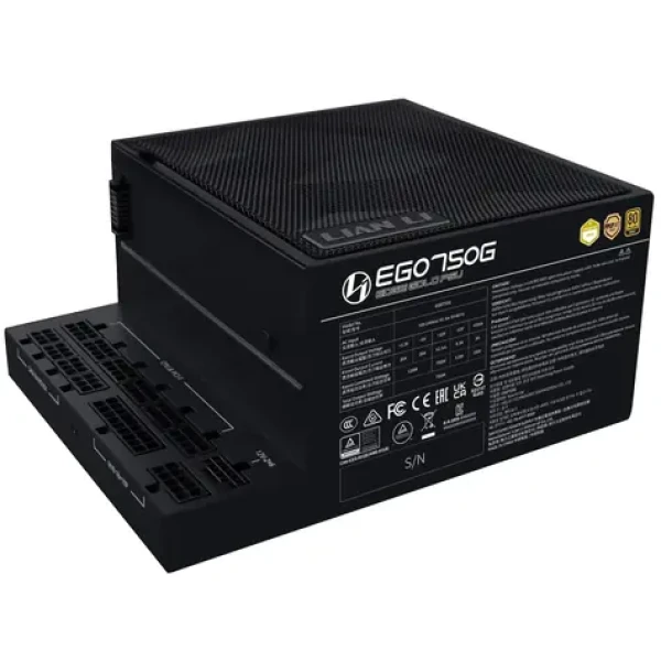 Lian Li EDGE EG750 80 PLUS Gold čierna / ATX 3.1 / 750W / 80PLUS Gold / Aktívne PFC / modulárne (EDGE GOLD 750W BLACK)