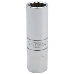 KS Tools 918.3990 3/8" CHROMEplus® špeciálna objímka na zapaľovacie sviečky, tenkostenná, 14 mm; 918.3990