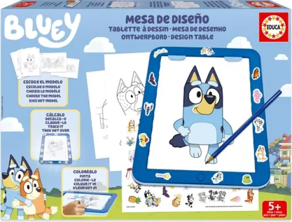 Educa Kreatívna sada so svietiacou podložkou Bluey