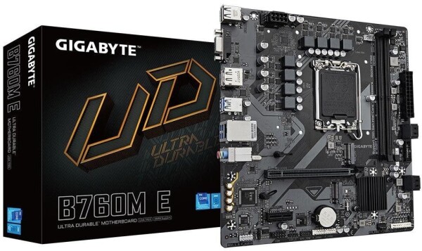 Gigabyte Mainboard GIGABYTE Intel B760 Express LGA1700 Micro-ATX Memory DDR5 Memory slots 2 B760ME1.0