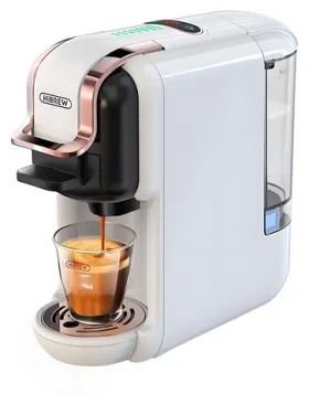 HiBREW H2B biela / Kávovar na kapsule / 5v1 / Nespresso Dolce Gusto / K-cup / ESE / 19 barov / 1450 W (H2B-white)