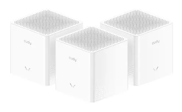 Cudy M1200 biela / Wi-Fi Mesh systém 3 ks / Dual-Band / 2.4 GHz 300 Mbps / 5 GHz 867 Mbps / 1× WAN 1× LAN RJ45 (M1200(3-Pack))