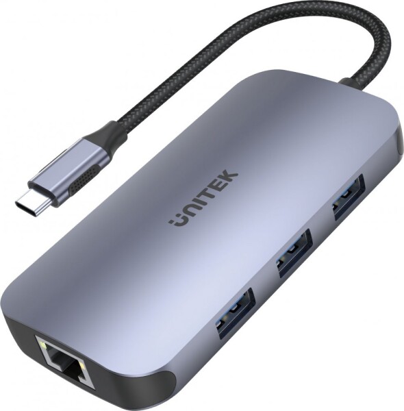 Unitek 1x RJ-45 1x USB-C 1x USB-C PD 1x SDHC + 3x USB-A 3.2 Gen1 (D1071A)