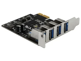 DeLock / Radič USB 3.0 / 4X USB Typ-A / PCIe 2.0 / Low Profile (90304)