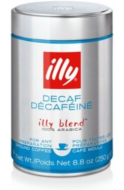 Illy Espresso bez kofeínu 250 g / Mletá káva / 100% Arabica / Plechovka (8003753900490)