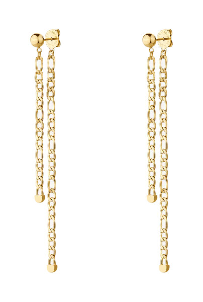 Brosway Dlhé pozlátené náušnice 2v1 Essential BNL096