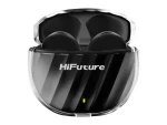 HiFuture FlyBuds 3 čierna / bezdrôtové slúchadlá / mikrofón / ENC / IPX5 / Bluetooth 5.3 (FlyBuds 3 (black))