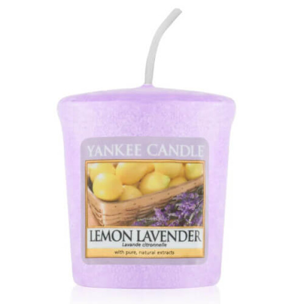 Yankee Candle Lemon Lavender vonná sviečka votívna 49g / doba horenia: až 15h (5038580000382)