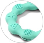 BABYONO Hryzačka silikónová Krúžok modrý