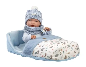 Llorens 73825 NEW BORN CHLAPČEK - realistická bábika bábätko s celovinylovým telom - 40 cm