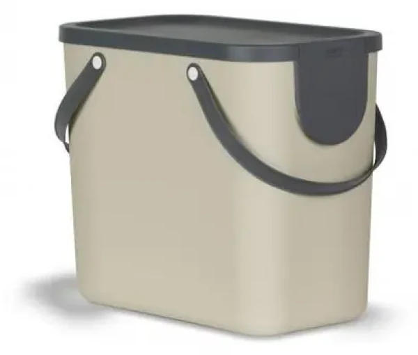 Rotho ALBULA cappuccino / Kôš na triedenie odpadu / 25 l / 23,5 x 40 x 34 cm (1024907422)