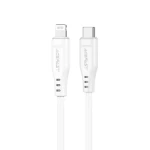 Acefast C3-01 biela / Dátový kábel / USB-C - Lightning / 1,2 m / PD 30W (3A)
