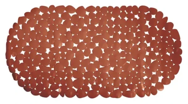 MSV GALETS protišmyková podložka do vane terakota / PVC / 35 x 68 cm