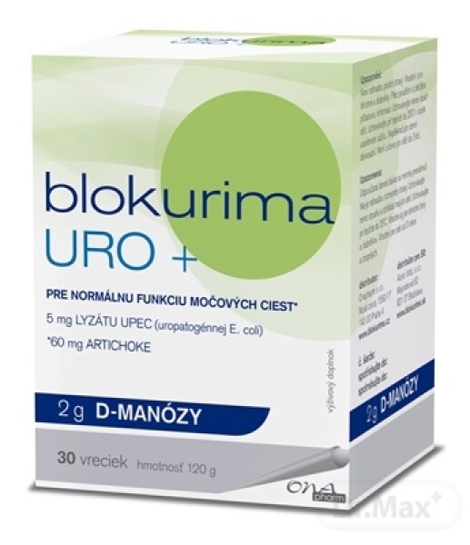 BLOKURIMA Uro + 2 g D-manózy 30 vrecúšok