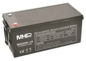 MHPower Olovený akumulátor AGM 12V/200Ah / Batéria / Terminál T3-M8 (MS200-12)
