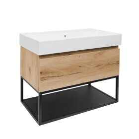 Kúpeľňová skrinka s umývadlom SAT B-WAY 59x30x45 cm dub mat BWAY60OAKFU2 BWAY60OAKFU2