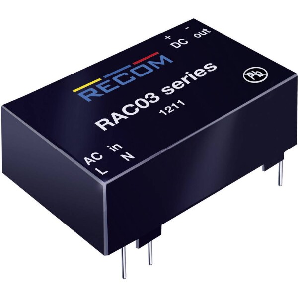 Sieťový zdroj AC/DC do DPS RECOM RAC03-12SC 12 V/DC 0.25 A 3 W; 20000799