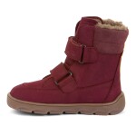 Dievčenská zimná barefoot obuv ZERU TEX WINTER Bordeaux Froddo G3160240-8 - 28