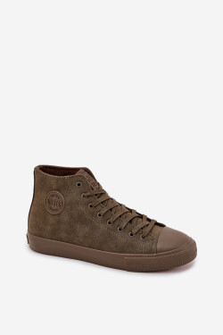 Pánske zateplené tenisky Big Star HI-POLY SYSTEM - khaki 43