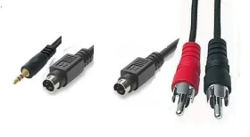 PremiumCord Kábel S-Video+3,5Jack-S-Video+2xCINCH 2m (8592220009007)